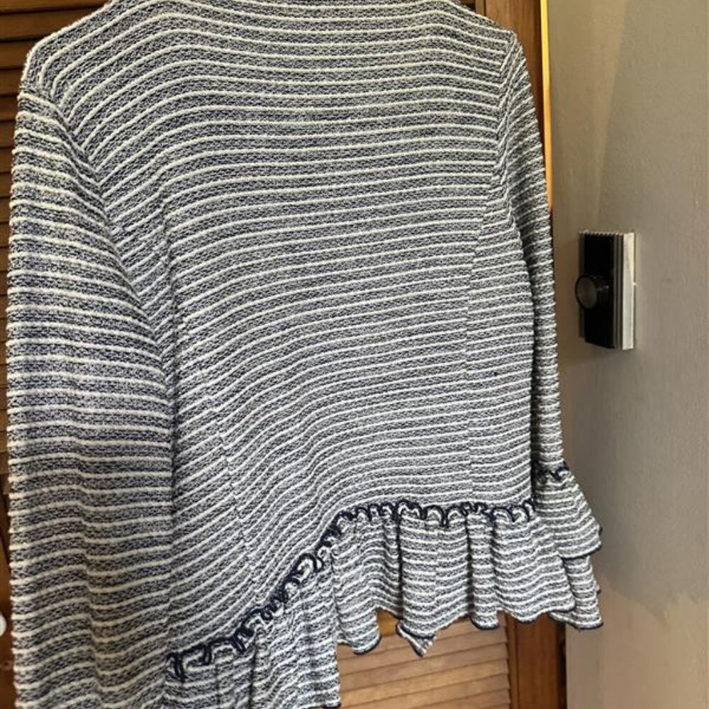 Banana Republic Peplum Striped Jacket - Picture 2 of 3